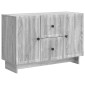 vidaXL Πλαϊνό γραφείο με συρτάρι Γκρι Sonoma 89 x 34,5 x 60 εκ.