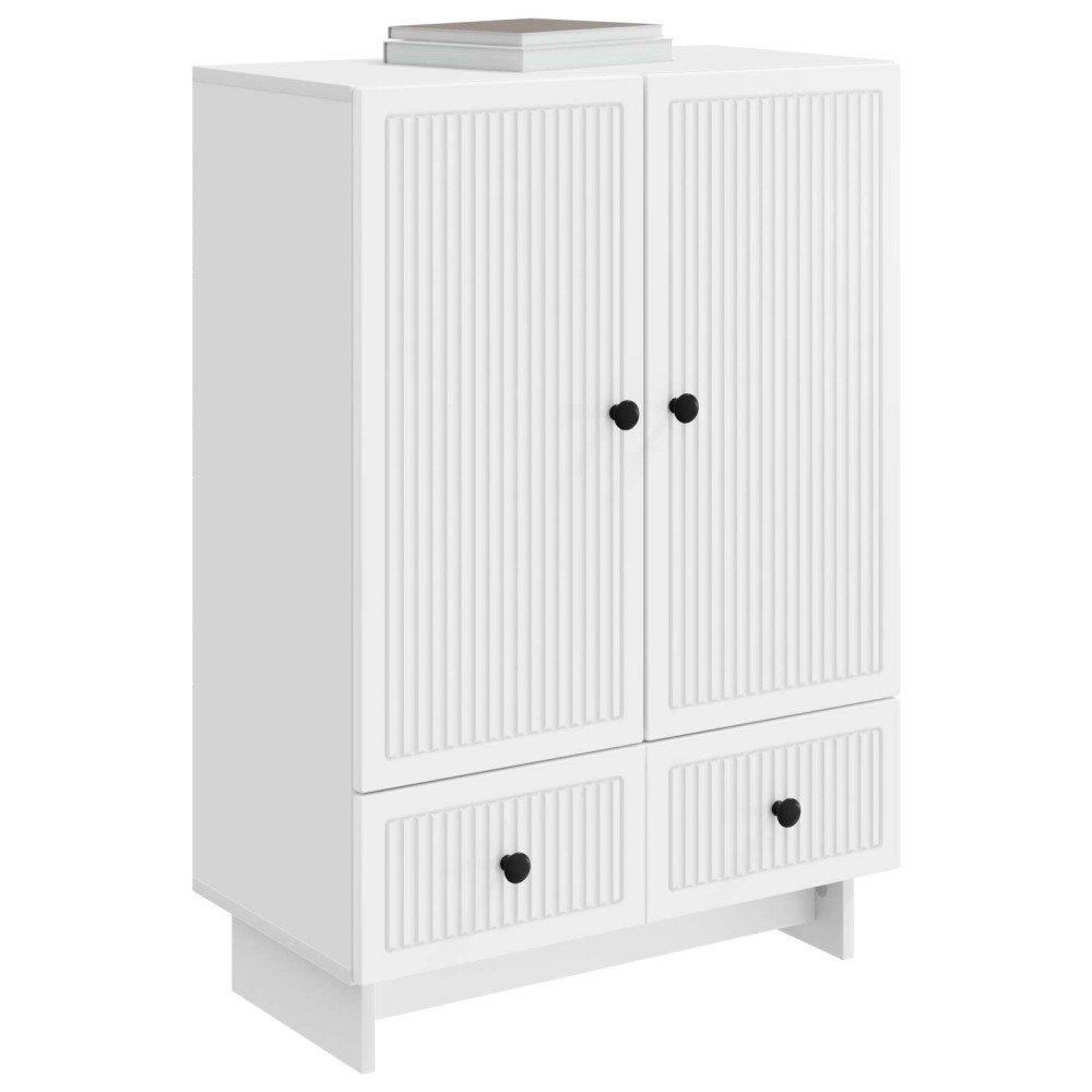 vidaXL Πλαϊνό γραφείο Λευκός 66 x 34,5 x 95 εκ.