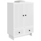 vidaXL Πλαϊνό γραφείο Λευκός 66 x 34,5 x 95 εκ.