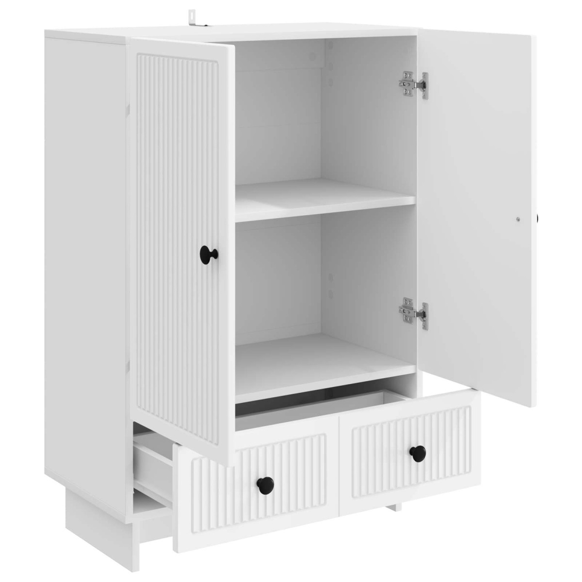 vidaXL Πλαϊνό γραφείο Λευκός 66 x 34,5 x 95 εκ.