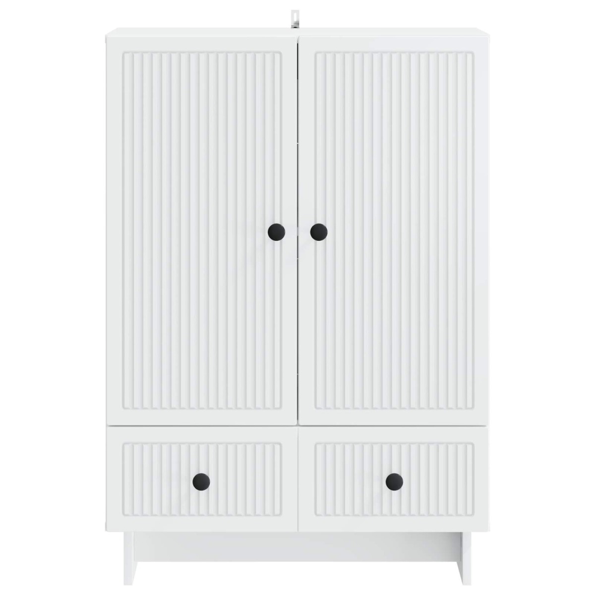 vidaXL Πλαϊνό γραφείο Λευκός 66 x 34,5 x 95 εκ.