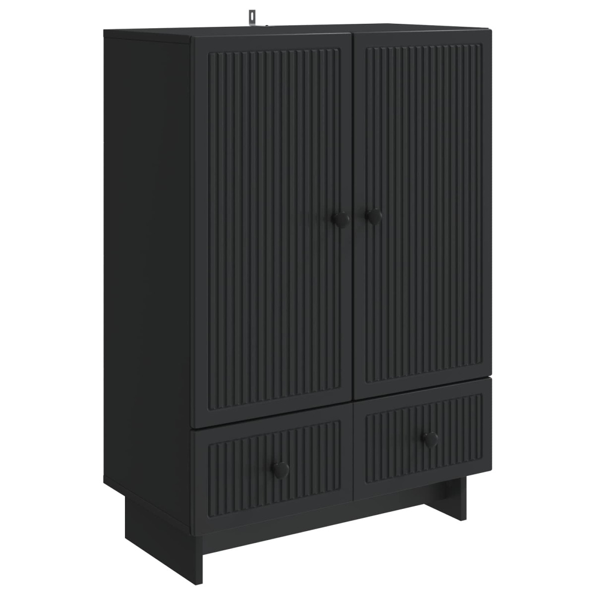 vidaXL Πλαϊνό γραφείο Μαύρο 66 x 34,5 x 95 εκ.