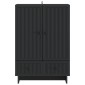 vidaXL Πλαϊνό γραφείο Μαύρο 66 x 34,5 x 95 εκ.