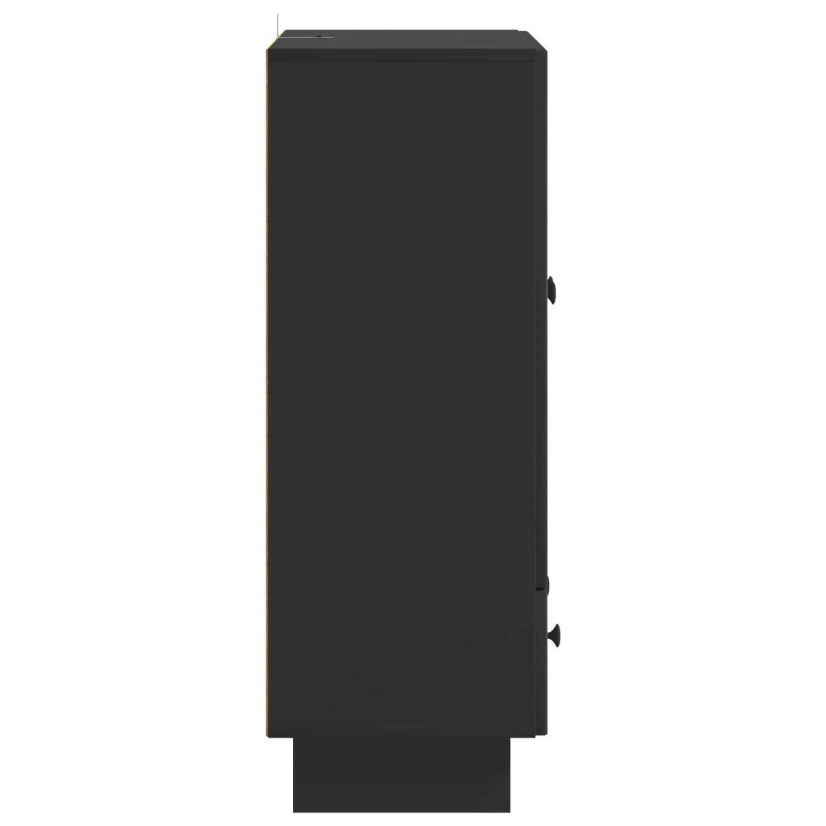 vidaXL Πλαϊνό γραφείο Μαύρο 66 x 34,5 x 95 εκ.