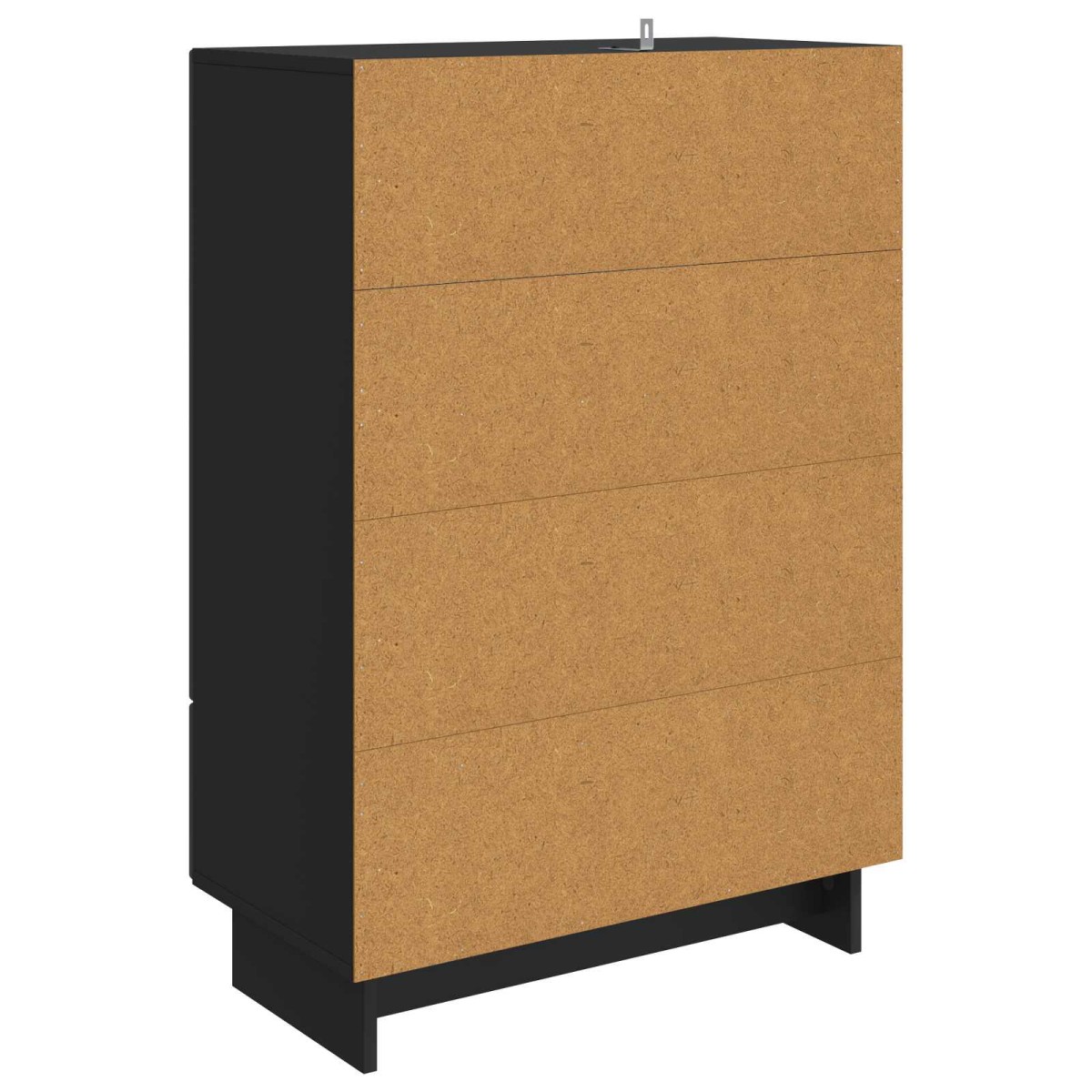 vidaXL Πλαϊνό γραφείο Μαύρο 66 x 34,5 x 95 εκ.