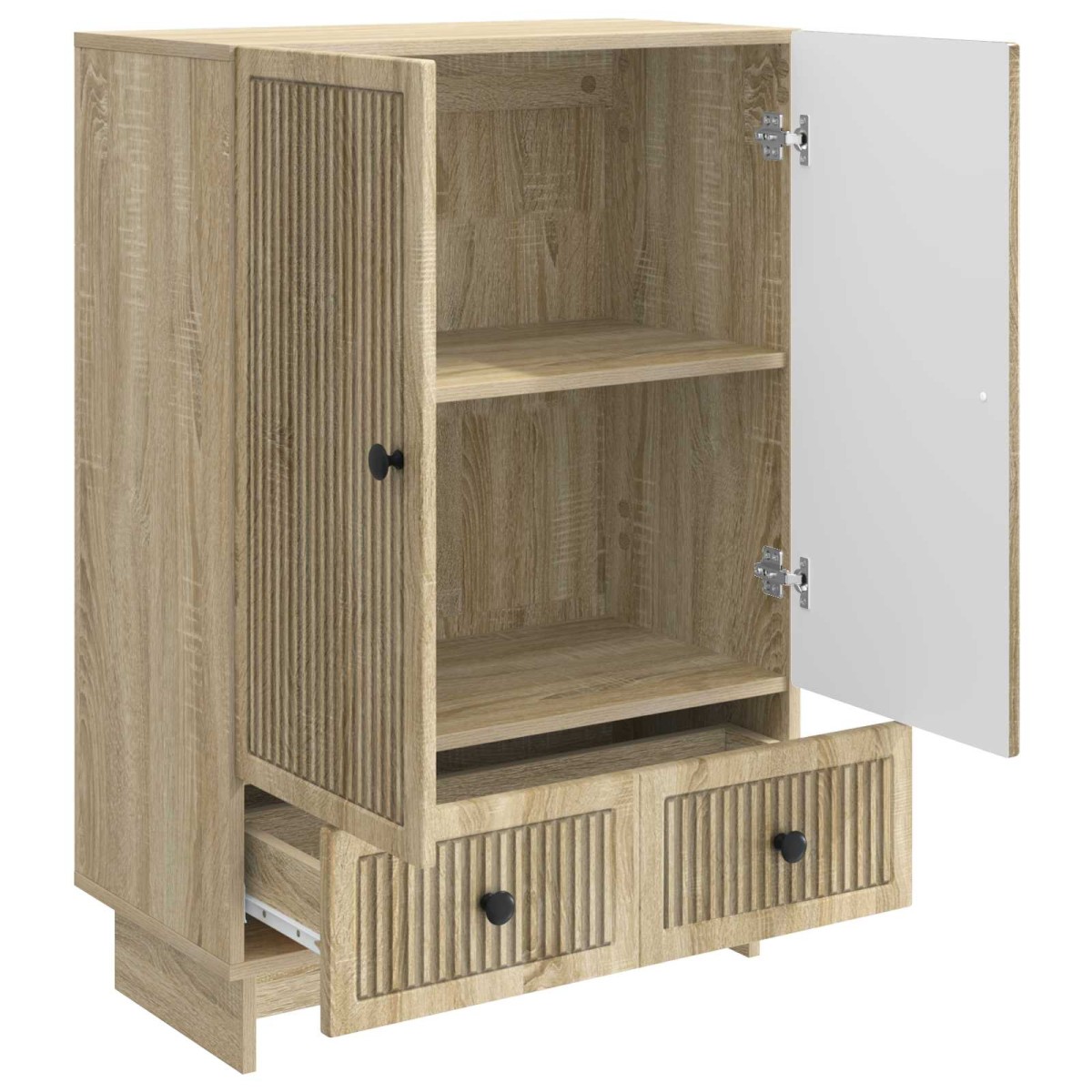 vidaXL Πλαϊνό γραφείο Δρύς Sonoma 66 x 34,5 x 95 εκ.
