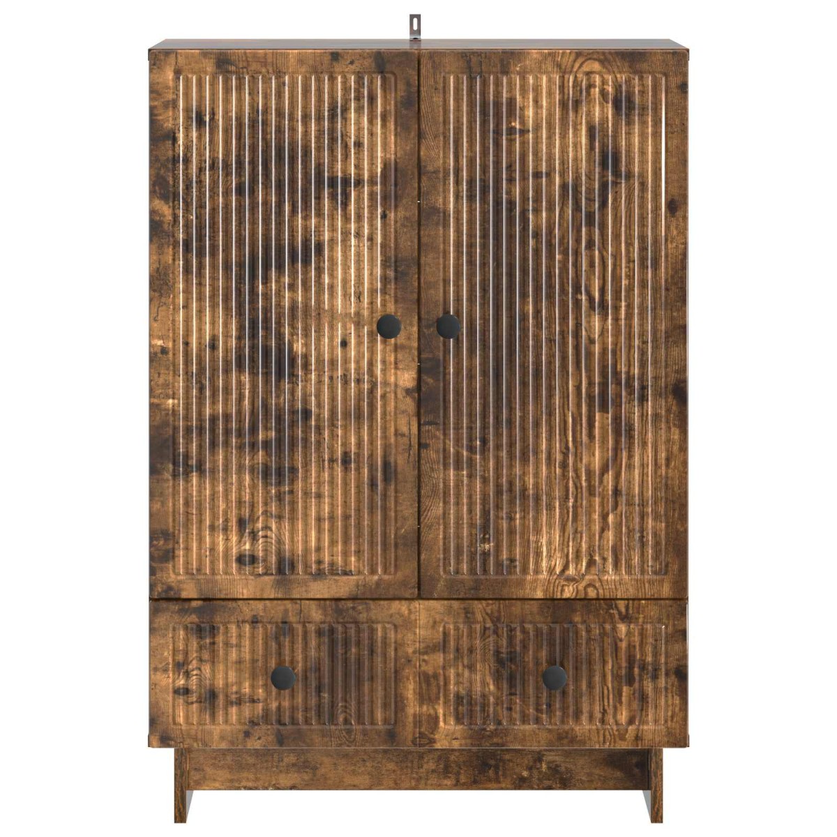 vidaXL Πλαϊνό γραφείο Καπνιστή Δρυς 66 x 34,5 x 95 εκ.