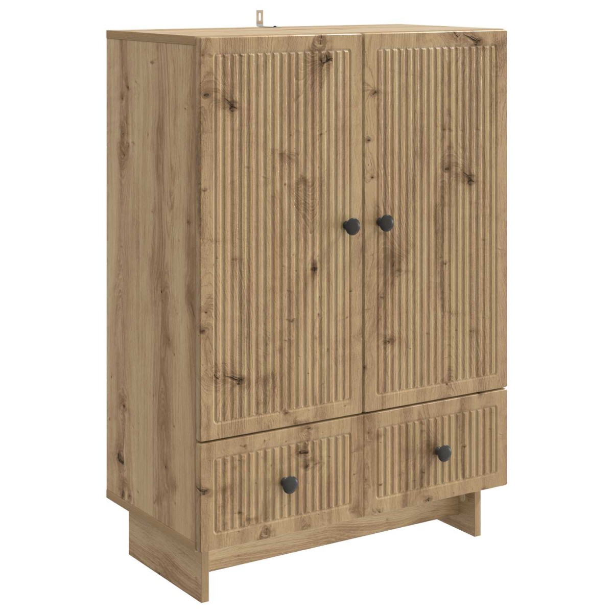 vidaXL Πλαϊνό γραφείο Τεχνίτικη Δρυς 66 x 34,5 x 95 εκ.