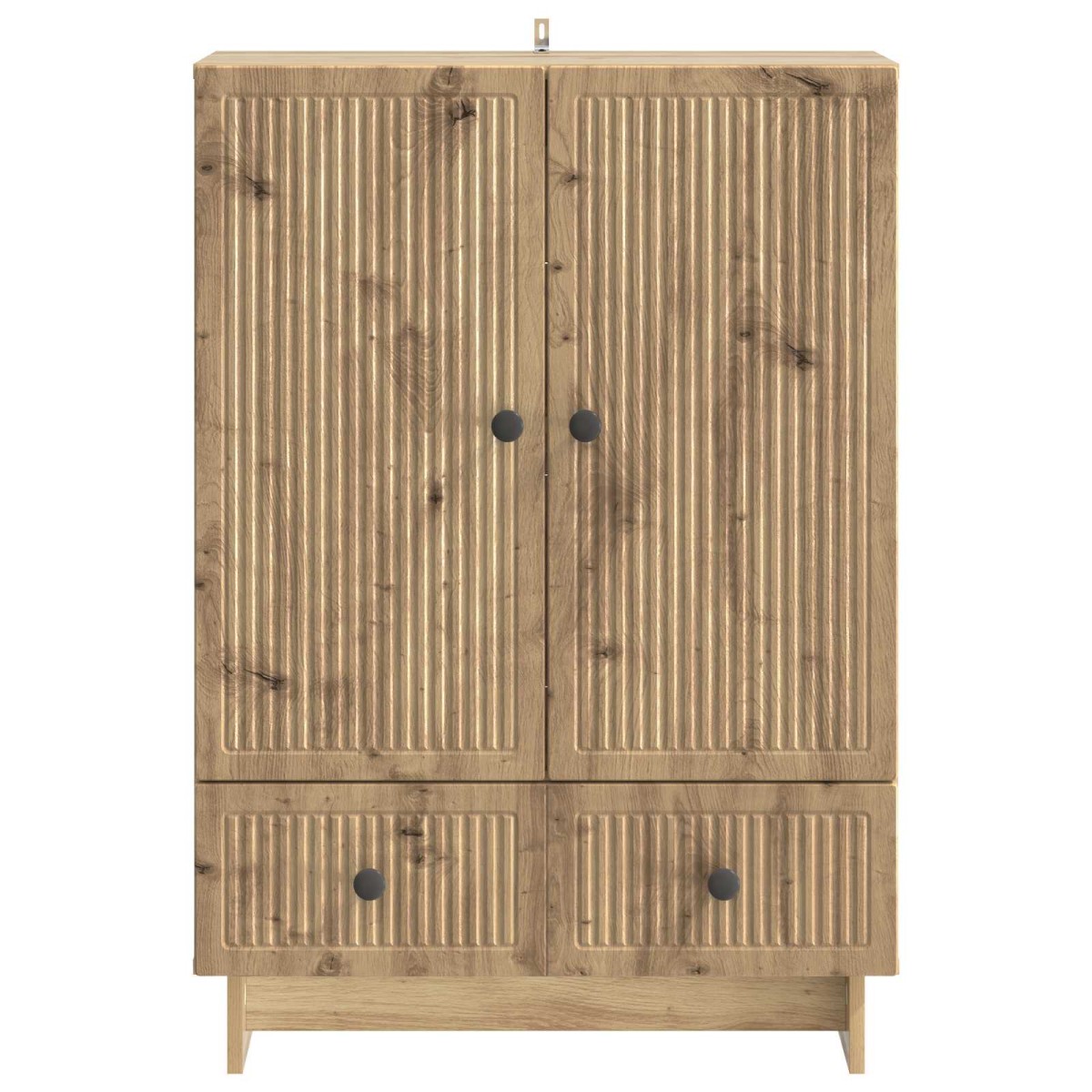 vidaXL Πλαϊνό γραφείο Τεχνίτικη Δρυς 66 x 34,5 x 95 εκ.