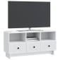 vidaXL Ντουλάπι TV Λευκό 102 x 34,5 x 50 εκ. Επεξεργασμένο Ξύλο