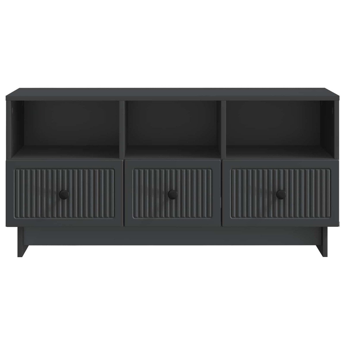 vidaXL Ντουλάπι TV Μαύρο 102 x 34,5 x 50 εκ. Επεξεργασμένο Ξύλο