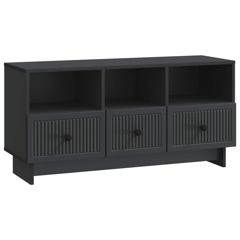 vidaXL Ντουλάπι TV Μαύρο 102 x 34,5 x 50 εκ. Επεξεργασμένο Ξύλο
