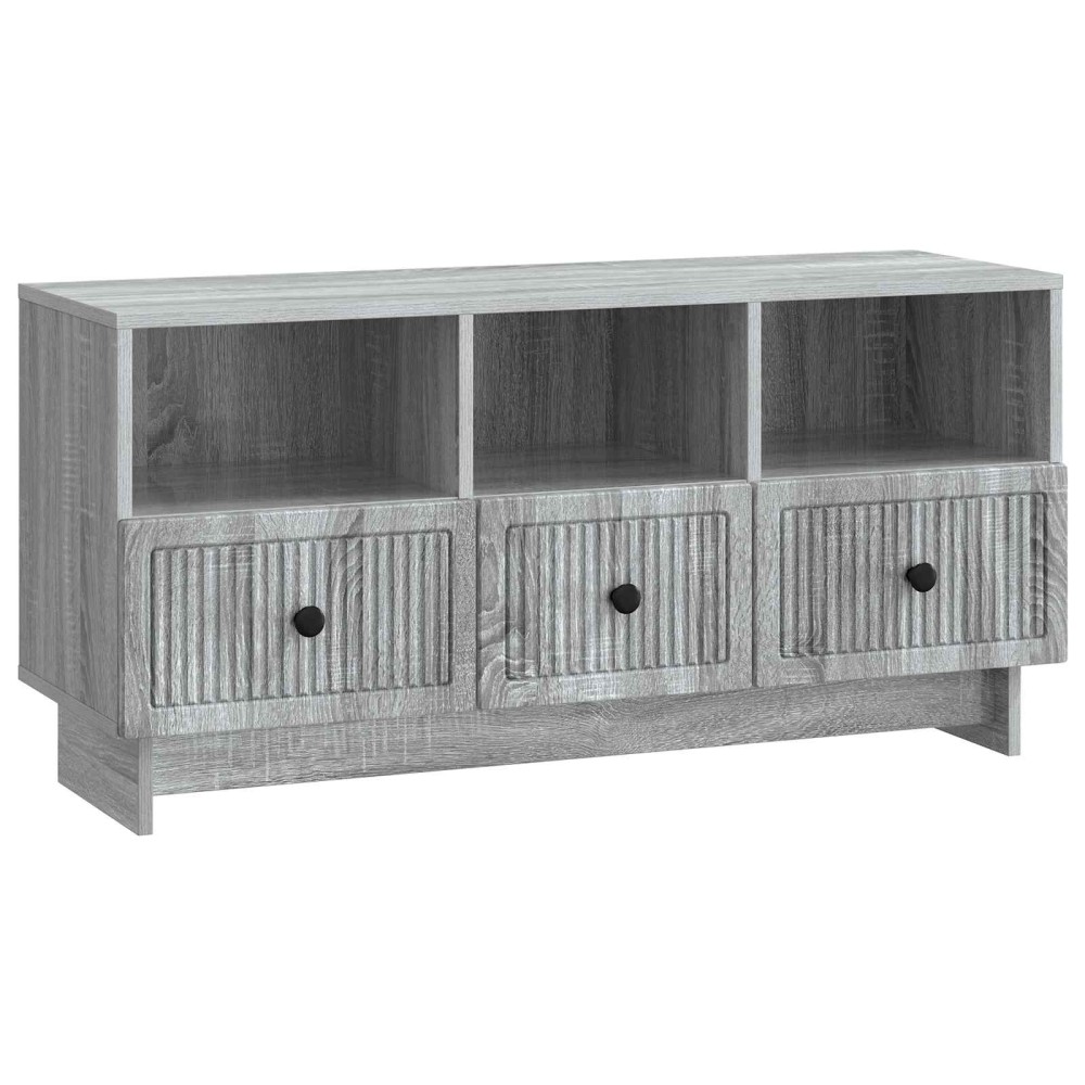 vidaXL Ντουλάπι TV Γκρι Sonoma 102 x 34,5 x 50 εκ. Επεξεργασμένο Ξύλο