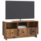 vidaXL Ντουλάπι TV με συρτάρι Παλαιωμένο ξύλο 102 x 34,5 x 50 εκ.