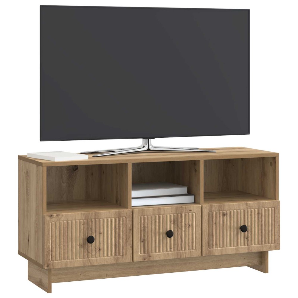 vidaXL Ντουλάπι TV 102 x 34,5 x 50 εκ. Artisan Δρυς Επεξεργασμένο Ξύλο