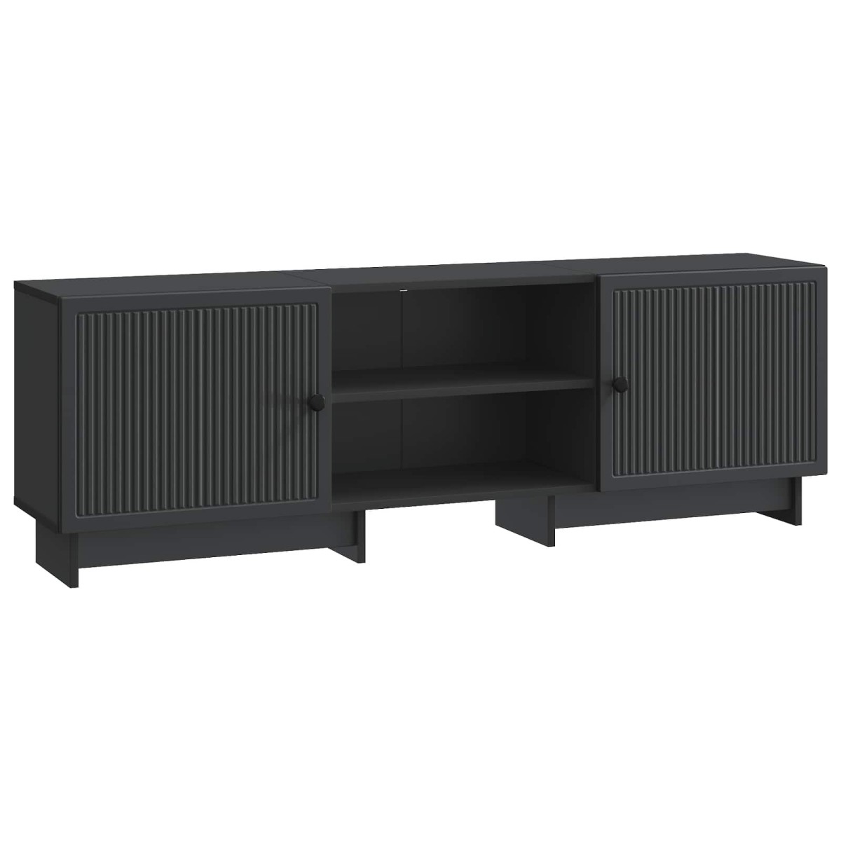 vidaXL Ντουλάπι TV Μαύρο 150 x 31 x 50 εκ. Μηχανικά επεξεργασμένο ξύλο
