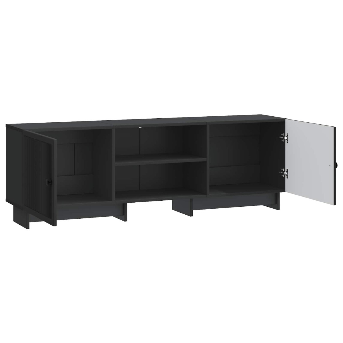 vidaXL Ντουλάπι TV Μαύρο 150 x 31 x 50 εκ. Μηχανικά επεξεργασμένο ξύλο