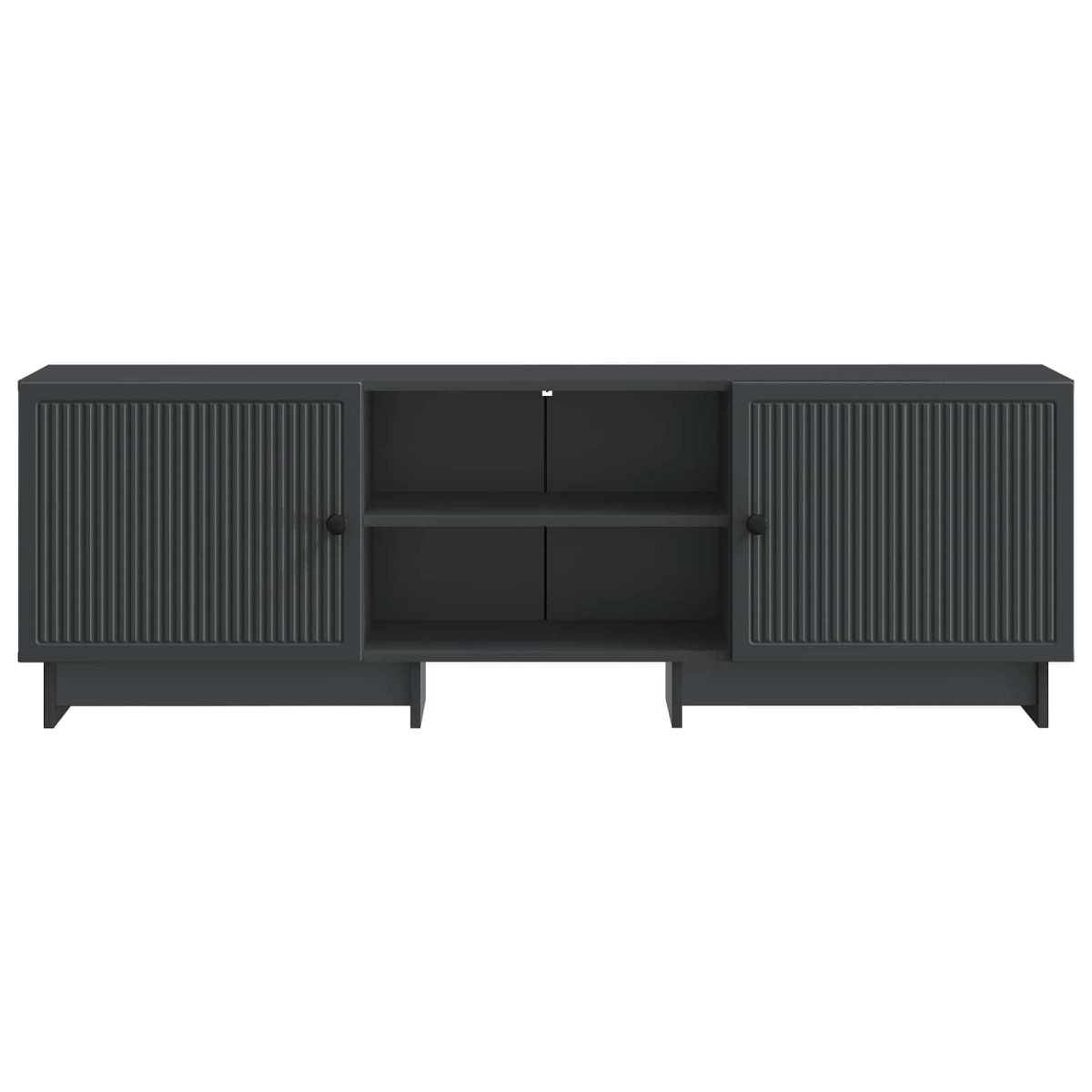 vidaXL Ντουλάπι TV Μαύρο 150 x 31 x 50 εκ. Μηχανικά επεξεργασμένο ξύλο