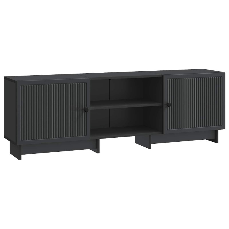 vidaXL Ντουλάπι TV Μαύρο 150 x 31 x 50 εκ. Μηχανικά επεξεργασμένο ξύλο