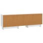 vidaXL Ντουλάπι TV Υψηλής Στιλπνότητας Λευκό 150 x 31 x 50 εκ.