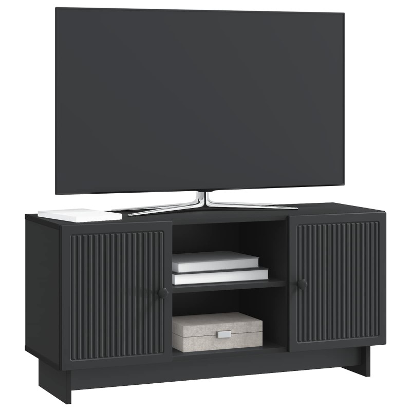 vidaXL Ντουλάπι TV 102 x 34,5 x 50 εκ. Μαύρο Επεξεργασμένο Ξύλο