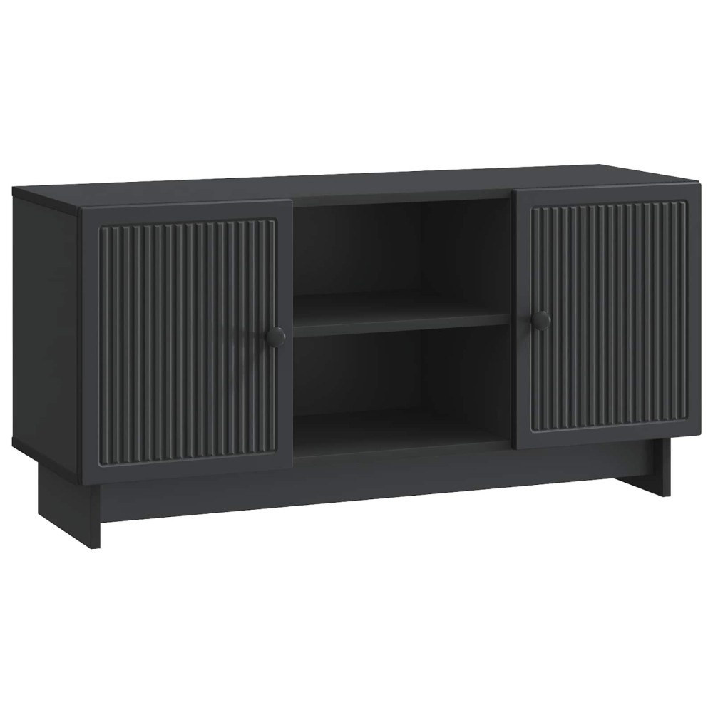 vidaXL Ντουλάπι TV 102 x 34,5 x 50 εκ. Μαύρο Επεξεργασμένο Ξύλο