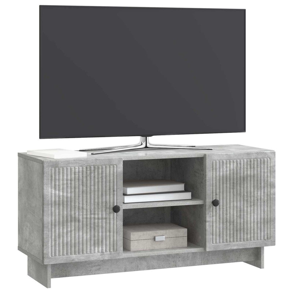 vidaXL Ντουλάπι TV 102 x 34,5 x 50 εκ. Γκρι Σκυροδέματος