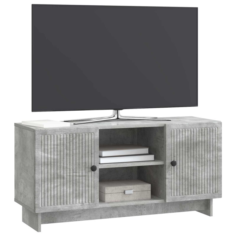 vidaXL Ντουλάπι TV 102 x 34,5 x 50 εκ. Γκρι Σκυροδέματος