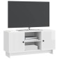 vidaXL Ντουλάπι TV 102 x 34,5 x 50 εκ. Γυαλιστερό Λευκό