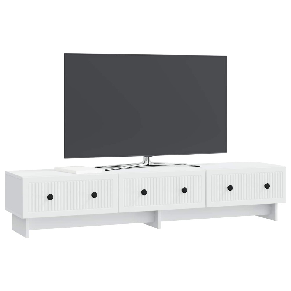 vidaXL Ντουλάπι TV Λευκό 147 x 34,5 x 30 εκ Επεξεργασμένο Ξύλο