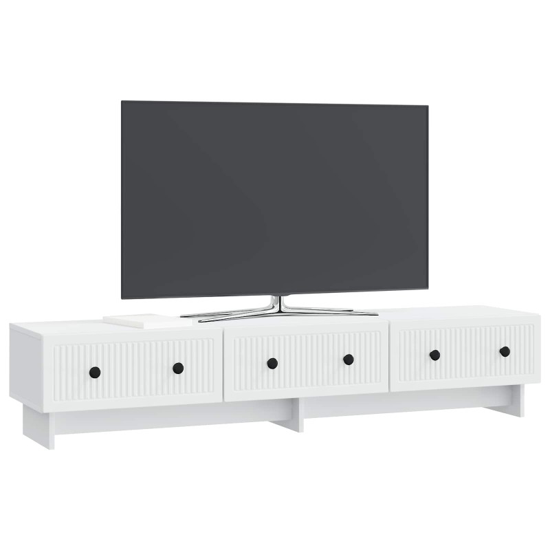 vidaXL Ντουλάπι TV Λευκό 147 x 34,5 x 30 εκ Επεξεργασμένο Ξύλο
