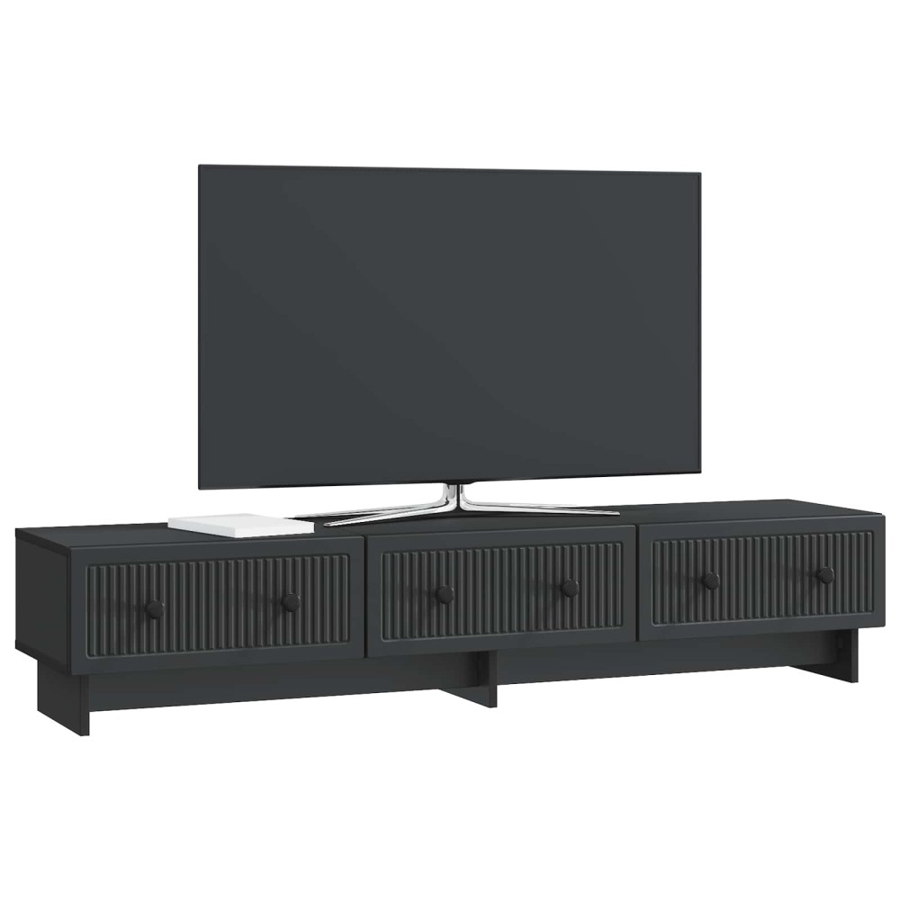 vidaXL Ντουλάπι TV Μαύρο 147 x 34,5 x 30 εκ Επεξεργασμένο Ξύλο