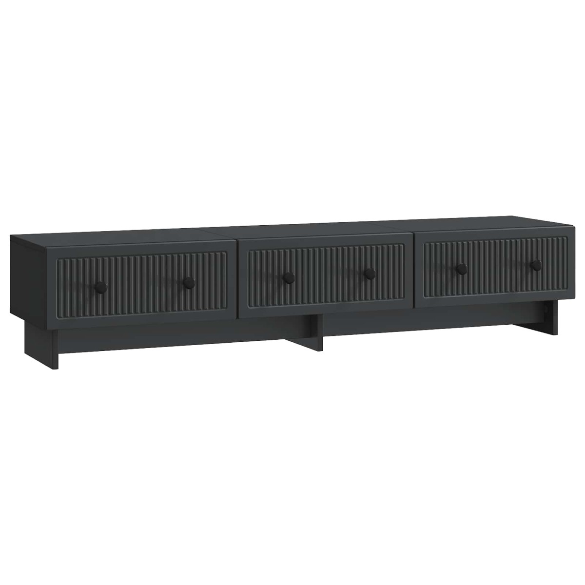vidaXL Ντουλάπι TV Μαύρο 147 x 34,5 x 30 εκ Επεξεργασμένο Ξύλο