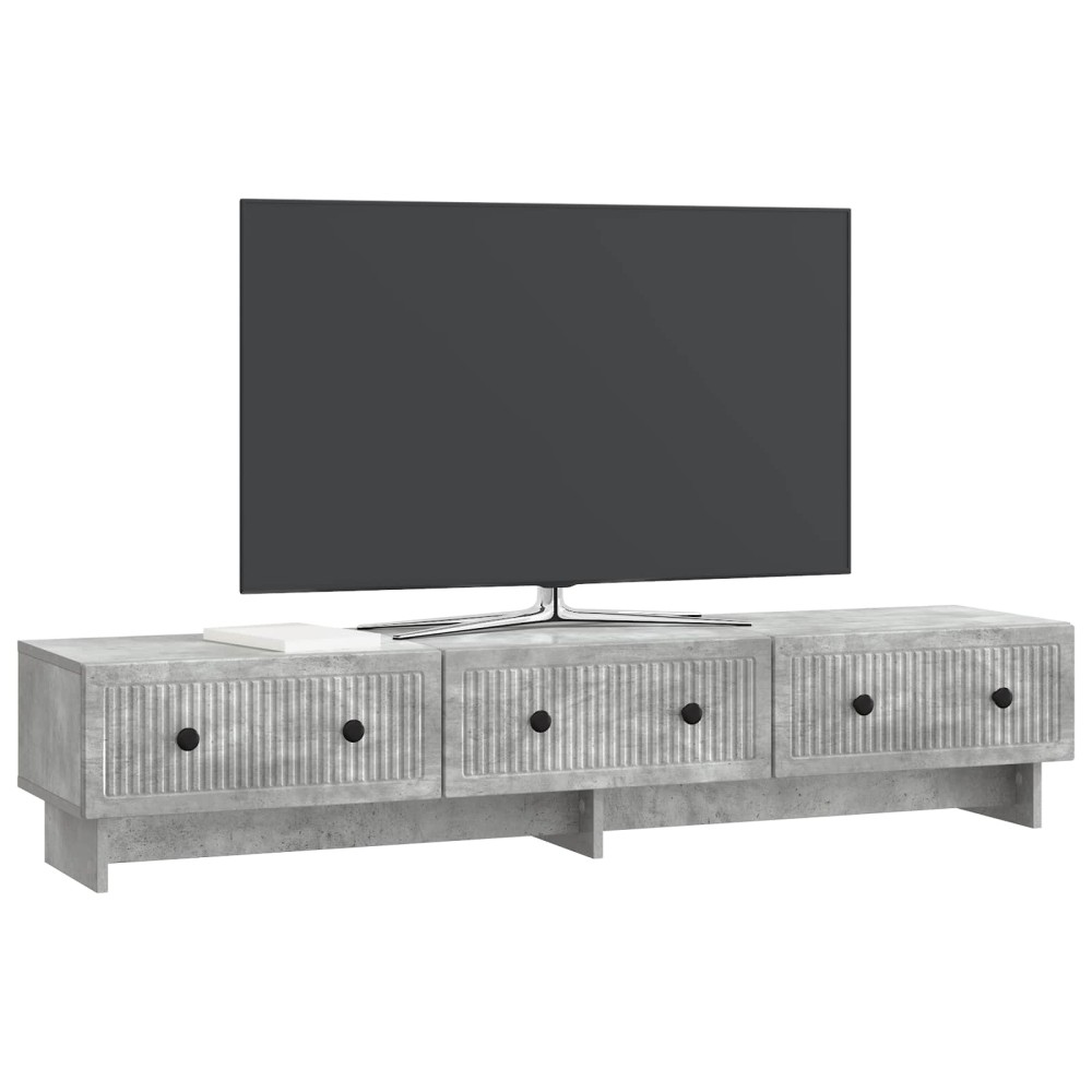 vidaXL Ντουλάπι TV με συρτάρι Γκρι Σκυροδέματος 147 x 34,5 x 30 εκ