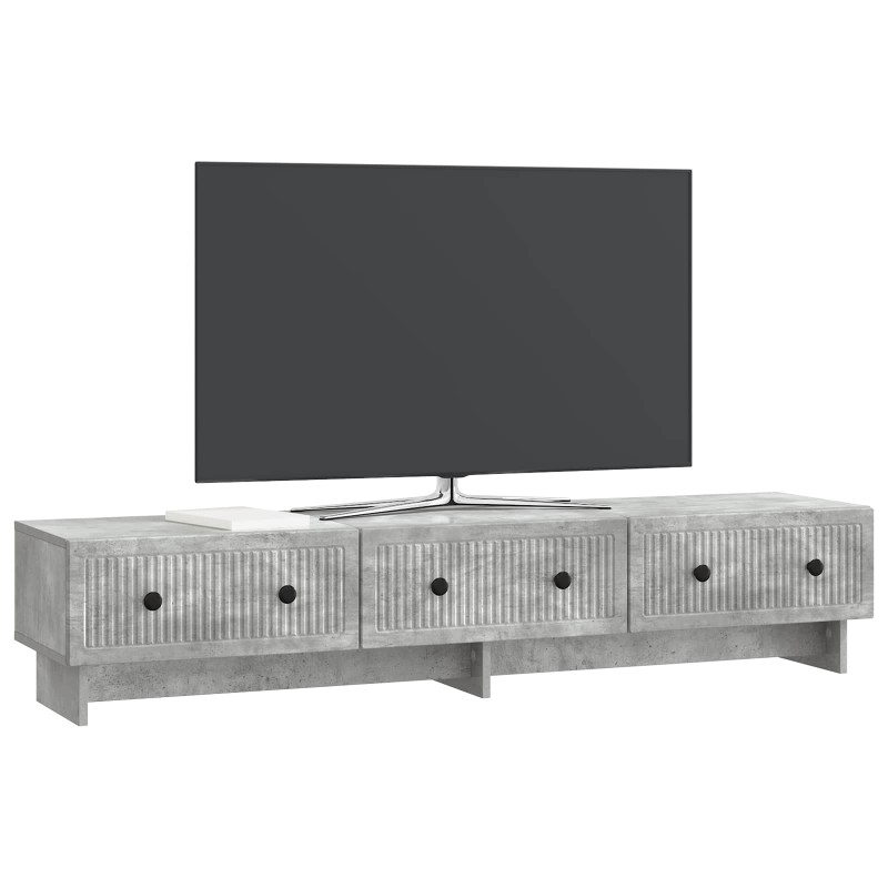 vidaXL Ντουλάπι TV με συρτάρι Γκρι Σκυροδέματος 147 x 34,5 x 30 εκ