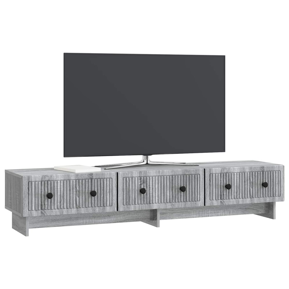 vidaXL Ντουλάπι TV Γκρι Sonoma 147 x 34,5 x 30 εκ Επεξεργασμένο Ξύλο