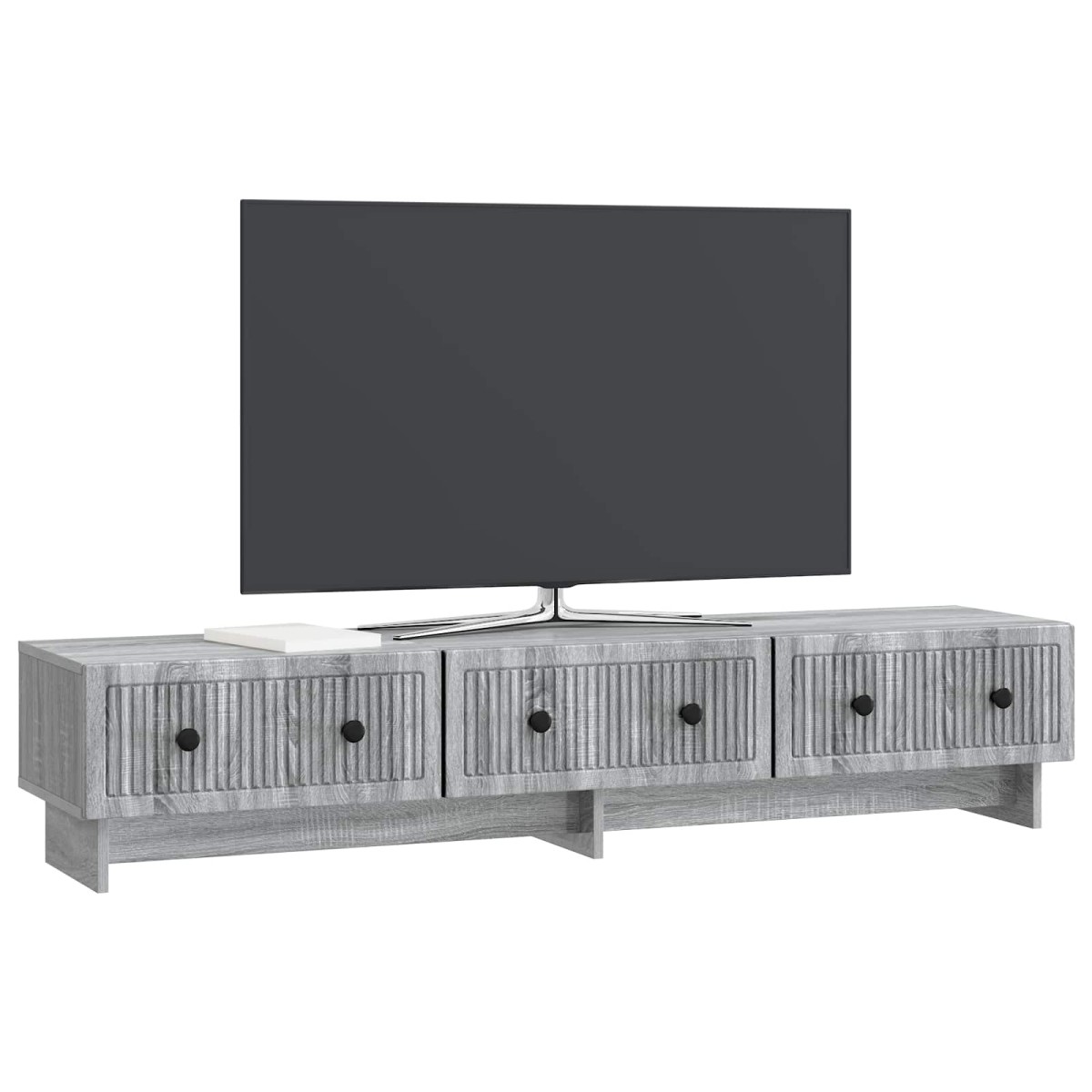 vidaXL Ντουλάπι TV Γκρι Sonoma 147 x 34,5 x 30 εκ Επεξεργασμένο Ξύλο