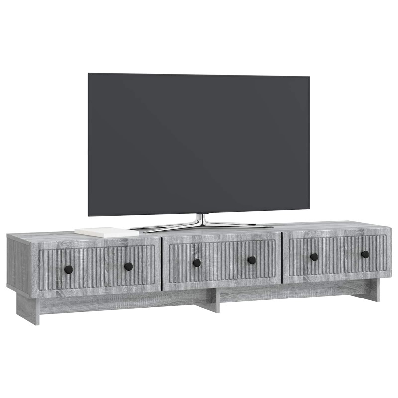 vidaXL Ντουλάπι TV Γκρι Sonoma 147 x 34,5 x 30 εκ Επεξεργασμένο Ξύλο