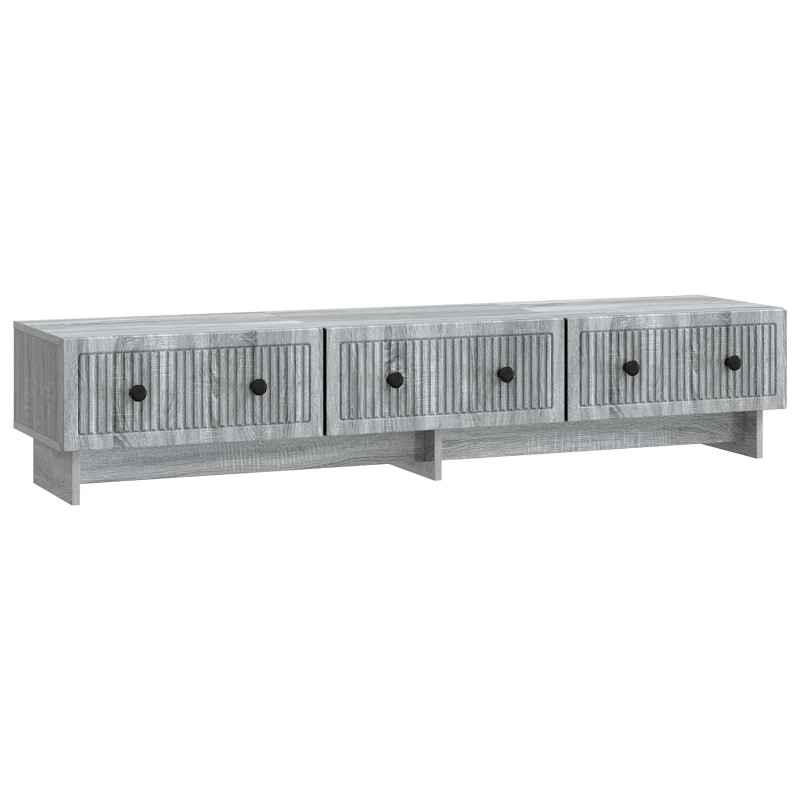 vidaXL Ντουλάπι TV Γκρι Sonoma 147 x 34,5 x 30 εκ Επεξεργασμένο Ξύλο