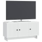vidaXL Ντουλάπι TV Λευκό 99 x 34,5 x 50 εκ. Επεξεργασμένο Ξύλο