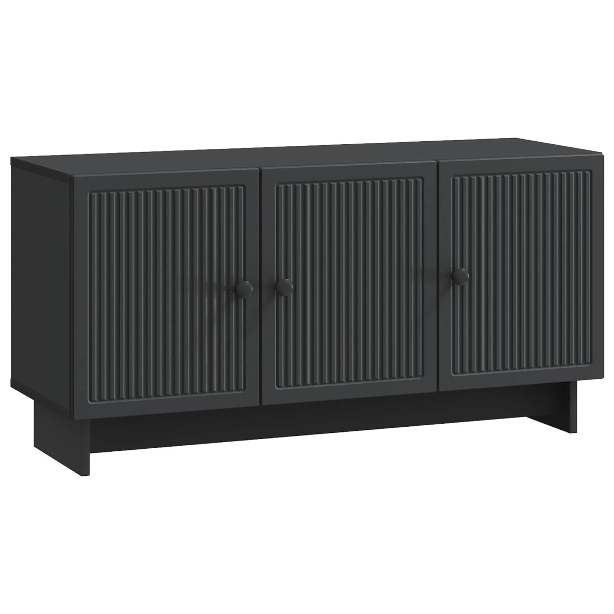 vidaXL Ντουλάπι TV Μαύρο 99 x 34,5 x 50 εκ. Επεξεργασμένο Ξύλο