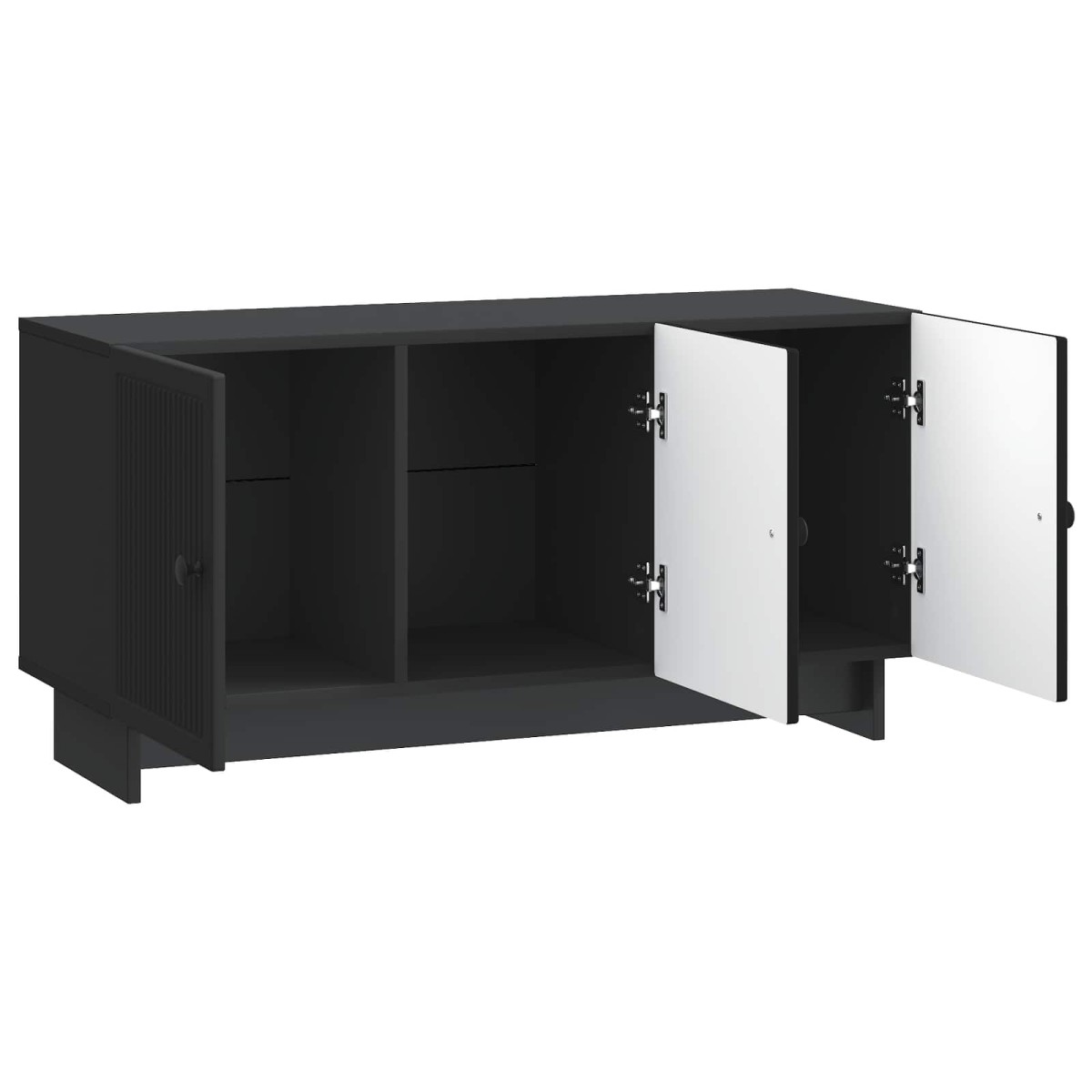vidaXL Ντουλάπι TV Μαύρο 99 x 34,5 x 50 εκ. Επεξεργασμένο Ξύλο