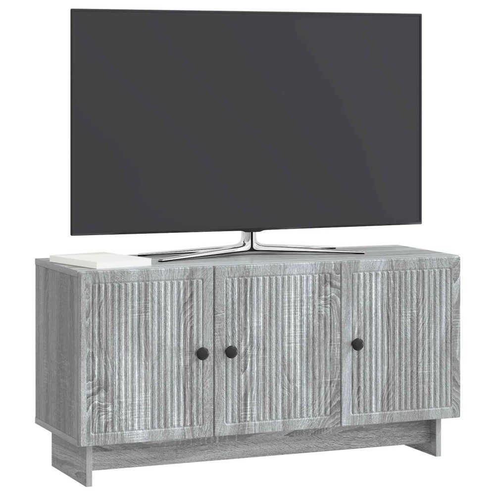 vidaXL Ντουλάπι TV Γκρι Sonoma 99 x 34,5 x 50 εκ. Επεξεργασμένο Ξύλο
