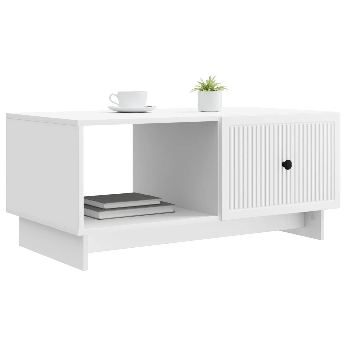 vidaXL Τραπεζάκι σαλονιού Λευκό 90 x 50 x 40 cm Επεξεργασμένο Ξύλο