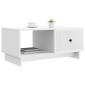 vidaXL Τραπεζάκι σαλονιού Λευκό 90 x 50 x 40 cm Επεξεργασμένο Ξύλο