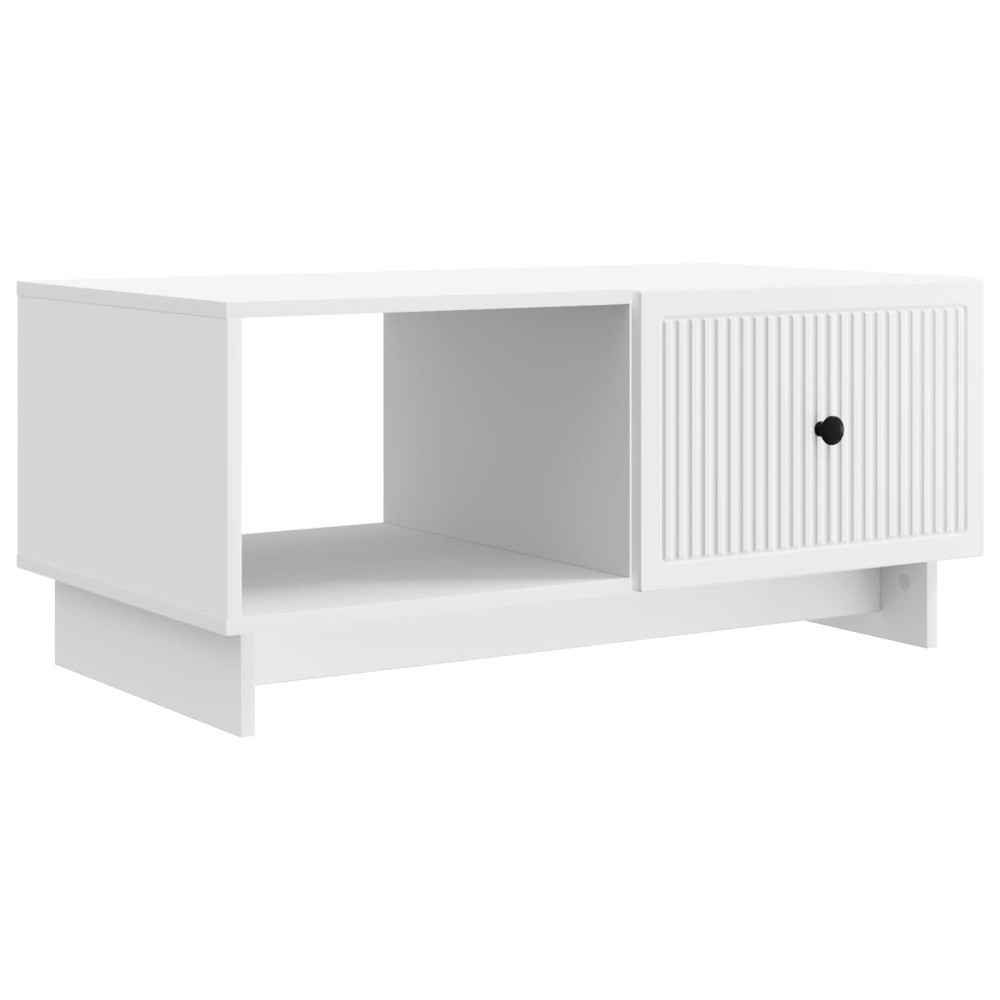 vidaXL Τραπεζάκι σαλονιού Λευκό 90 x 50 x 40 cm Επεξεργασμένο Ξύλο