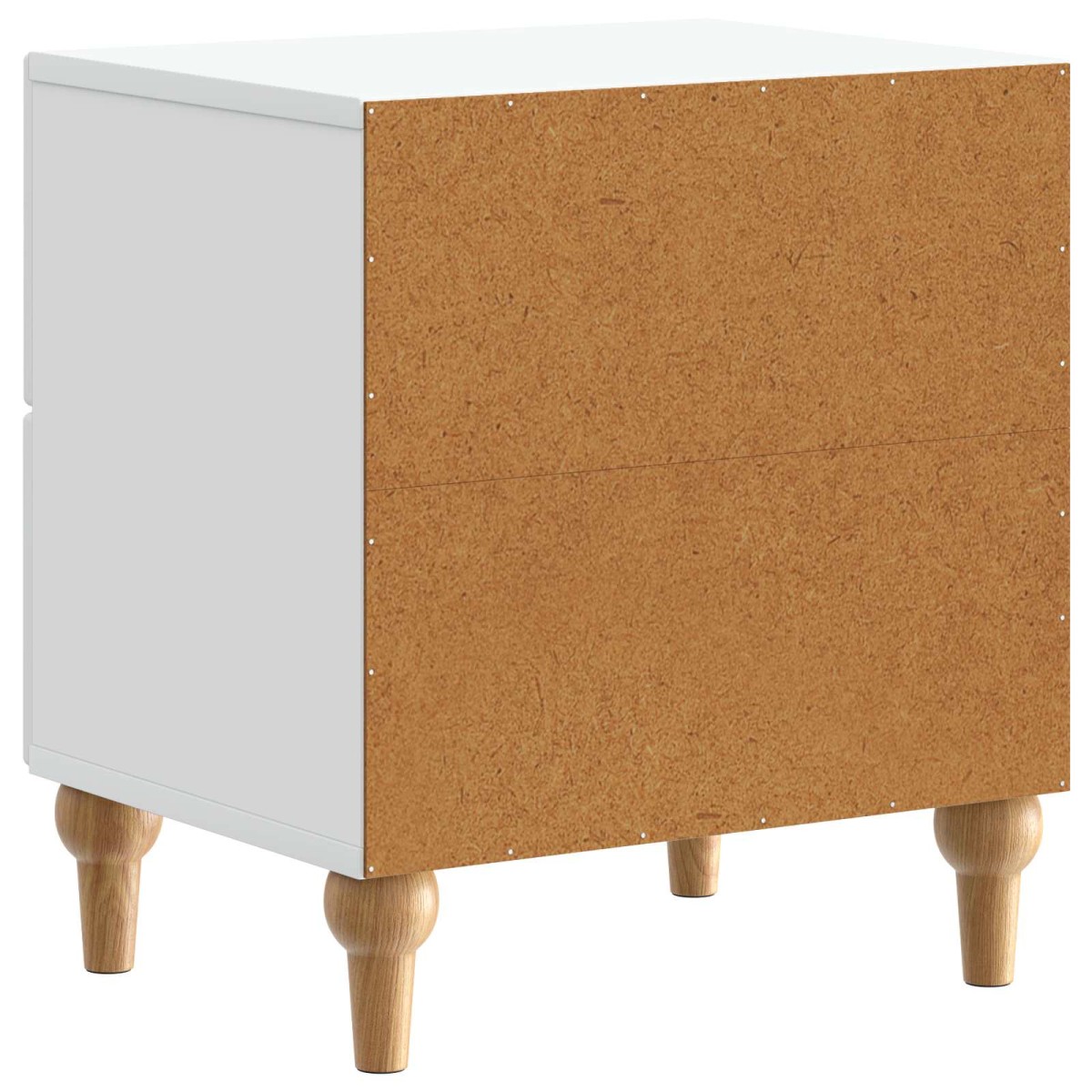 vidaXL Κομοδίνο Λευκό 43 x 34,5 x 48 εκ Επεξεργασμένο Ξύλο