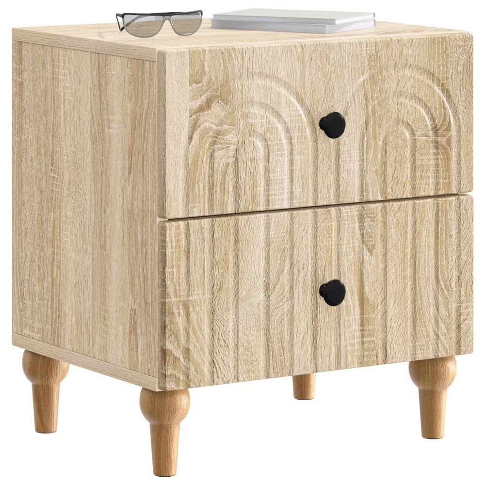 vidaXL Κομοδίνο Sonoma Δρυς 43 x 34,5 x 48 εκ Επεξεργασμένο Ξύλο