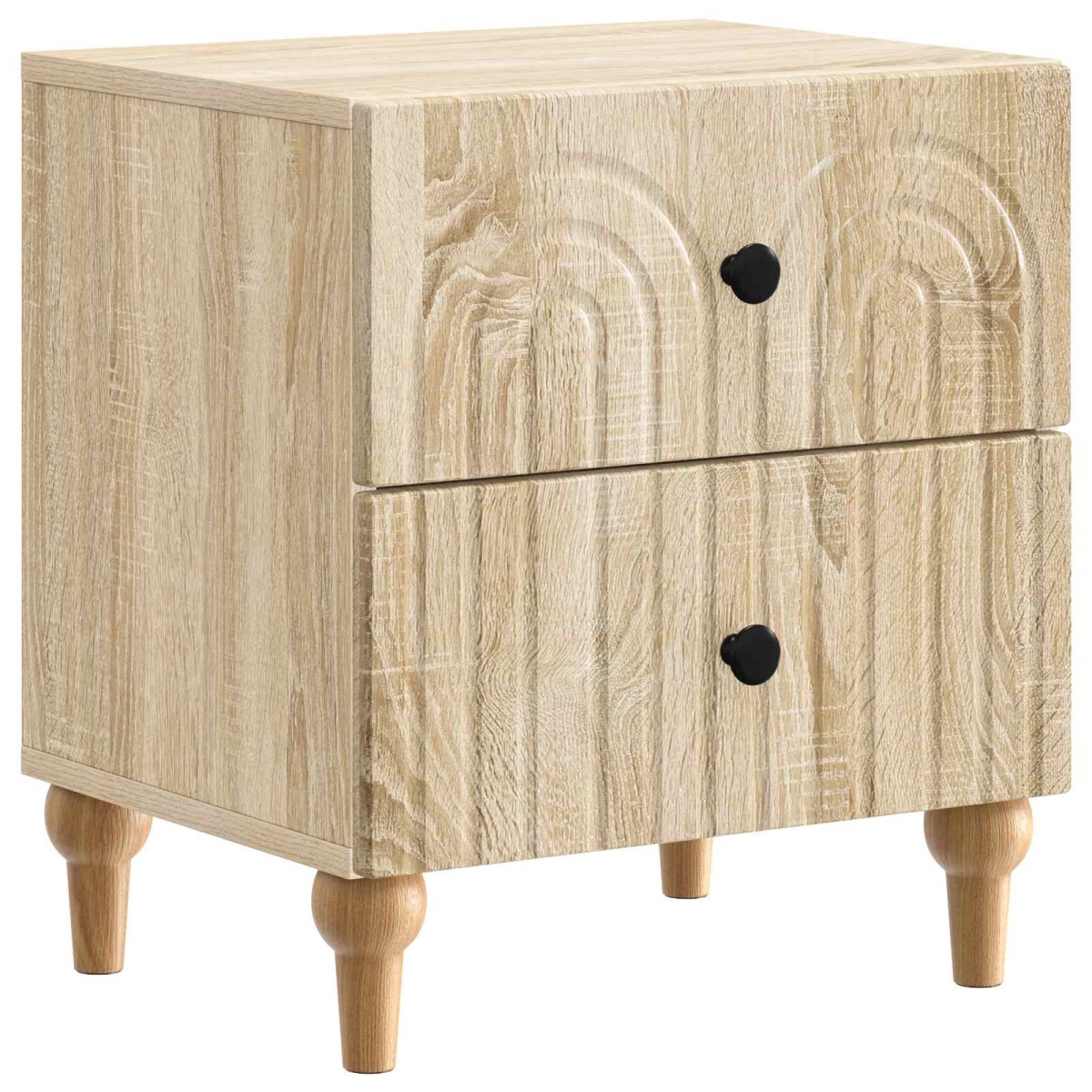 vidaXL Κομοδίνο 2 τμχ. Sonoma Δρυς 43 x 34,5 x 48 εκ