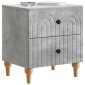 vidaXL Κομοδίνο Γκρι Σκυροδέματος 43 x 34,5 x 48 εκ Επεξεργασμένο Ξύλο